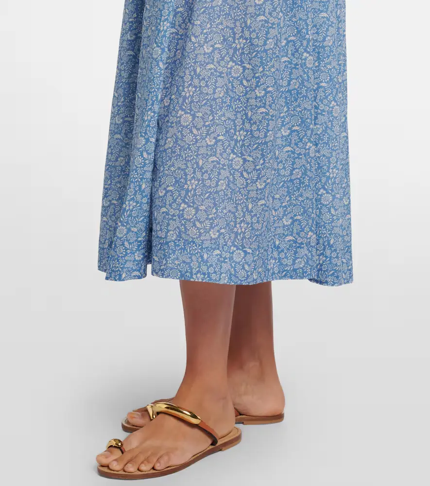 DÔEN Dôen Emmaretta floral cotton voile midi dress | Thumbnail 3
