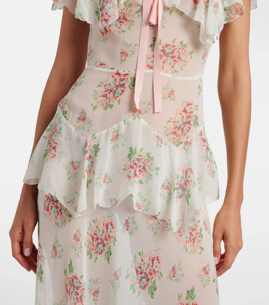 DÔEN Dôen Amelisse floral silk georgette maxi dress | Thumbnail 6 DÔEN Dôen Amelisse floral silk georgette maxi dress | Thumbnail 6