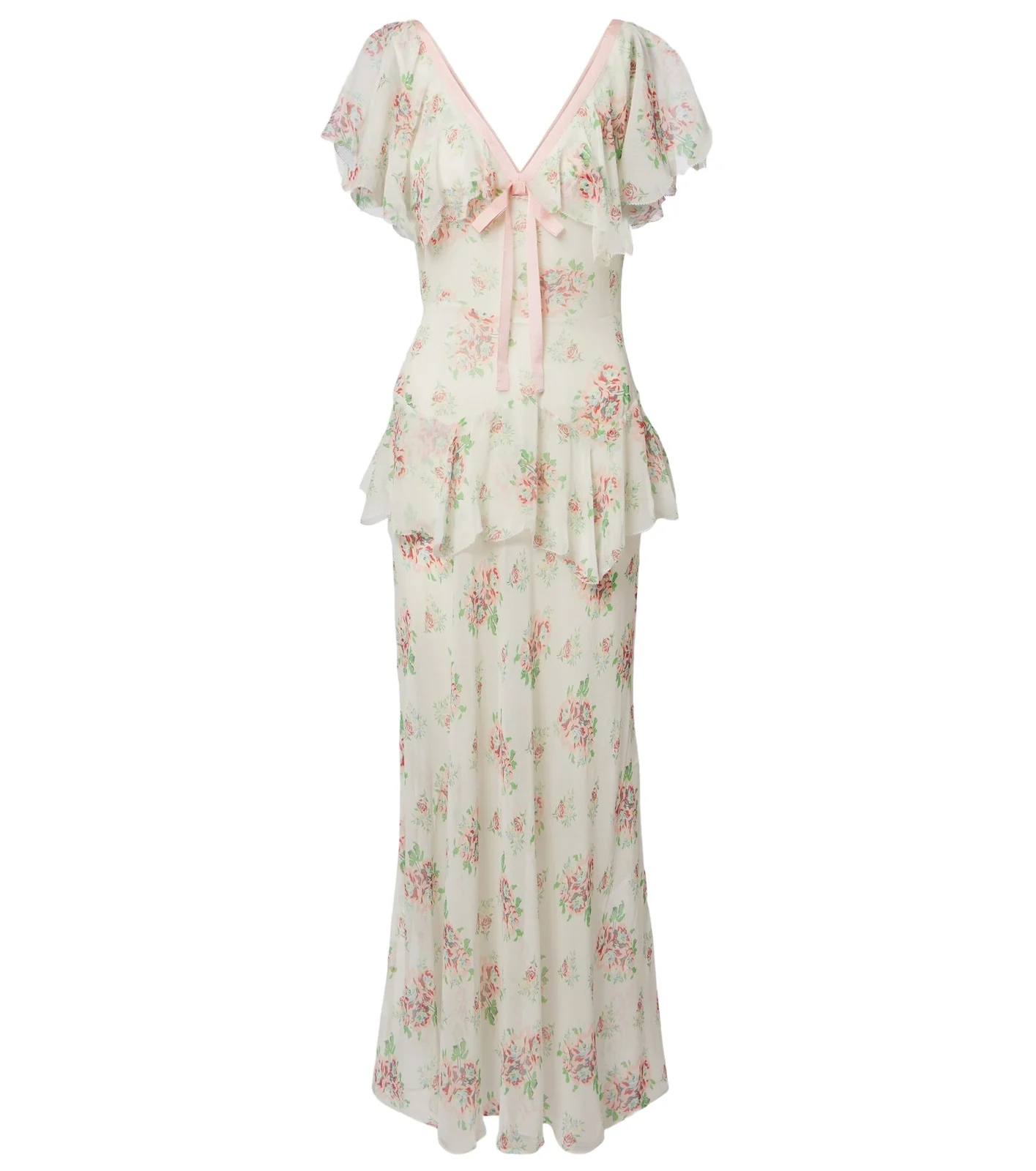 Dôen Amelisse floral silk georgette maxi dress Dôen Amelisse floral silk georgette maxi dress