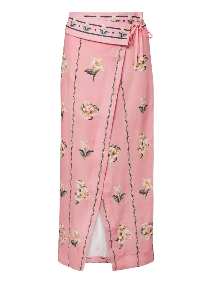 Tierra floral linen beach cover-up Tierra floral linen beach cover-up