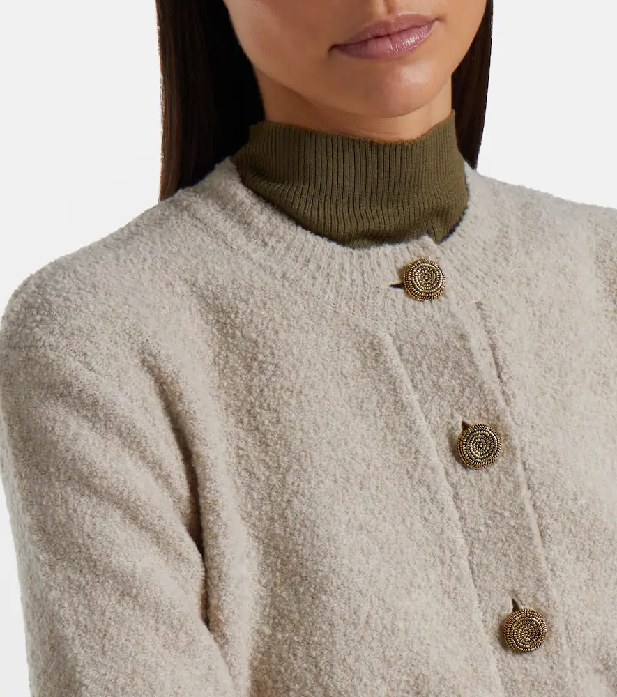 Altuzarra Harris cropped wool-blend cardigan | Thumbnail 4