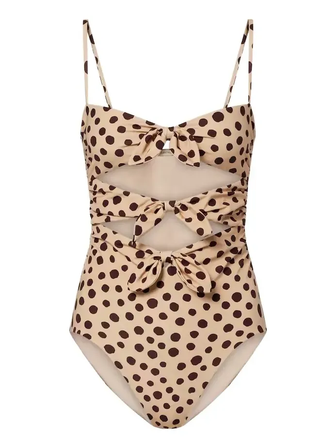 Polka-dot cutout swimsuit Polka-dot cutout swimsuit