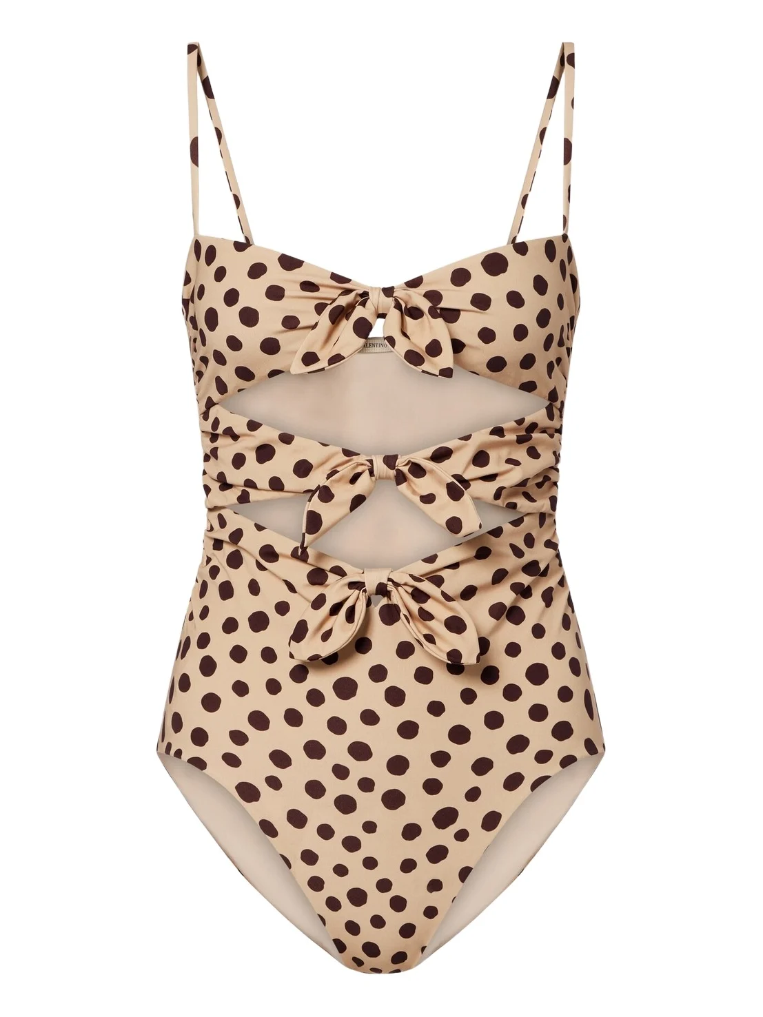Polka-dot cutout swimsuit Polka-dot cutout swimsuit
