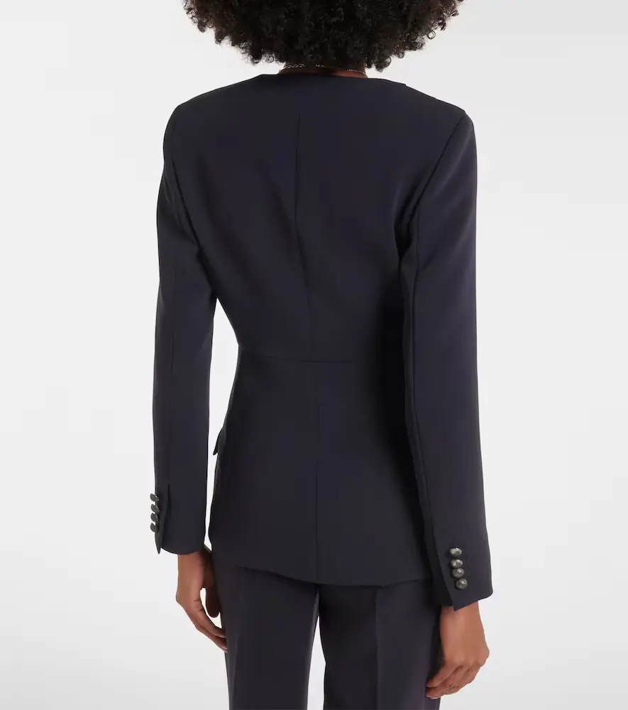 Max Mara Pleated cady blazer | Thumbnail 3 Max Mara Pleated cady blazer | Thumbnail 3