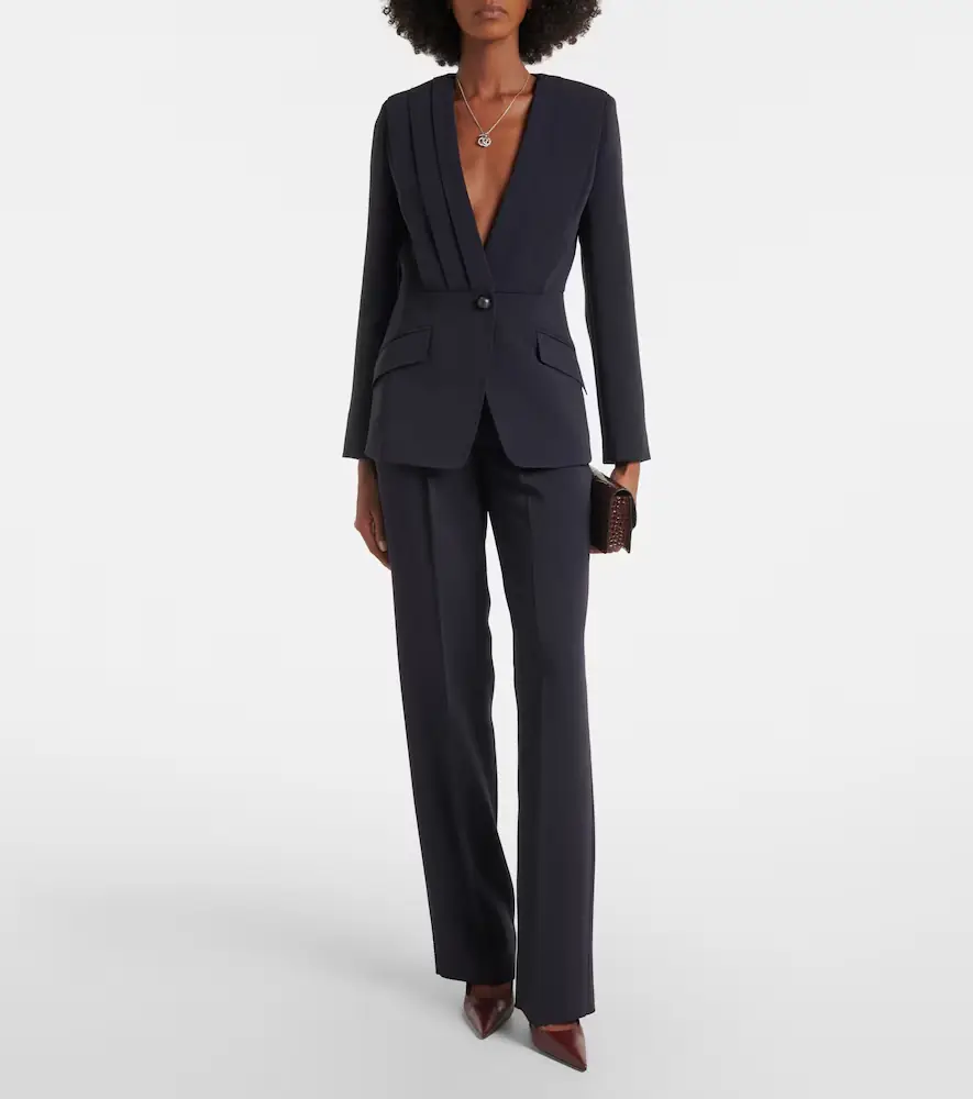 Max Mara Pleated cady blazer | Thumbnail 5 Max Mara Pleated cady blazer | Thumbnail 5
