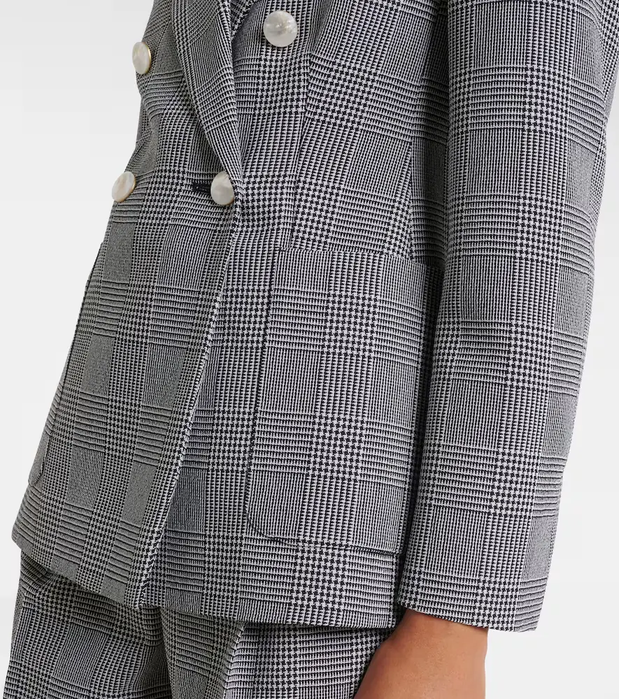 Max Mara Prince of Wales check virgin wool blazer | Thumbnail 2 Max Mara Prince of Wales check virgin wool blazer | Thumbnail 2