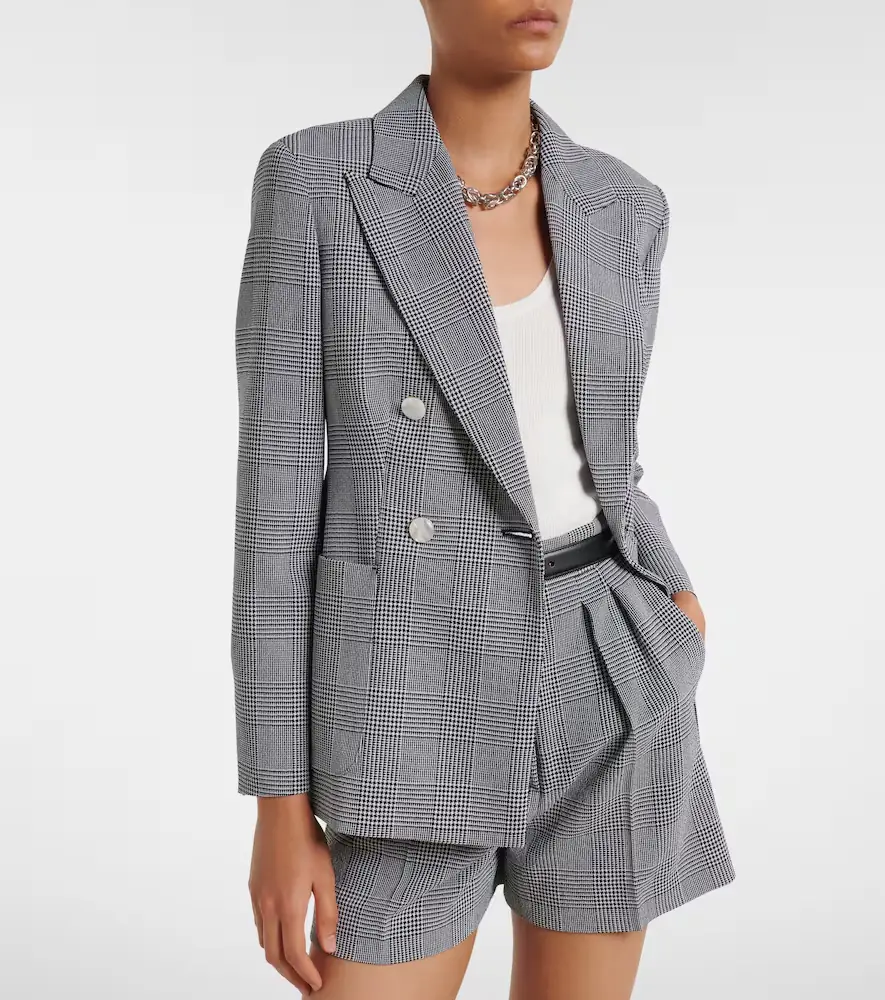 Max Mara Prince of Wales check virgin wool blazer | Thumbnail 5 Max Mara Prince of Wales check virgin wool blazer | Thumbnail 5