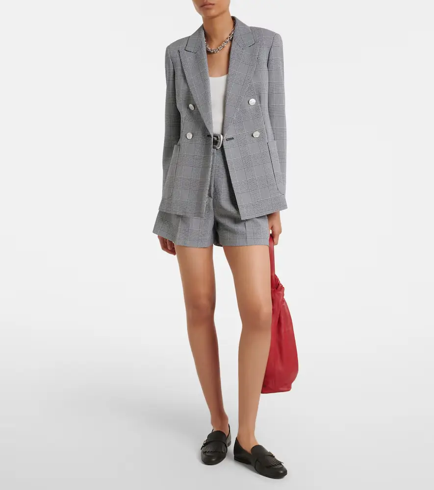 Max Mara Prince of Wales check virgin wool blazer | Thumbnail 7 Max Mara Prince of Wales check virgin wool blazer | Thumbnail 7