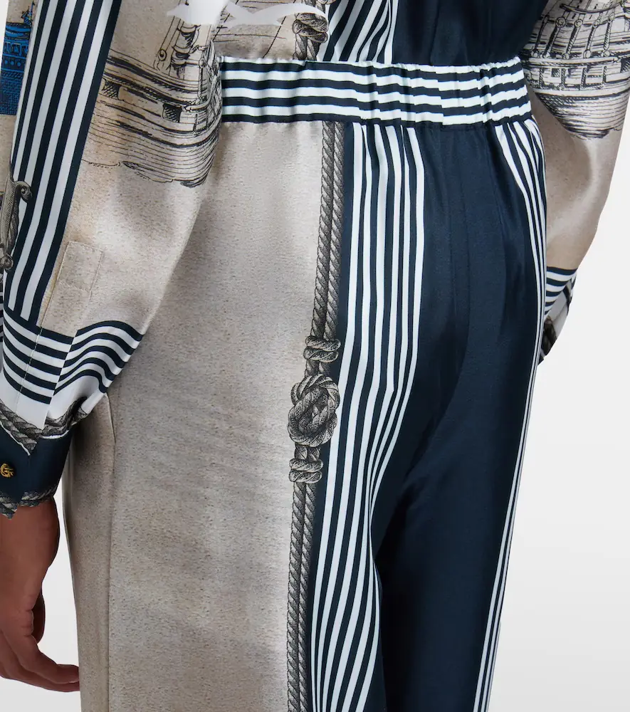 Max Mara Printed silk twill palazzo pants | Thumbnail 6 Max Mara Printed silk twill palazzo pants | Thumbnail 6