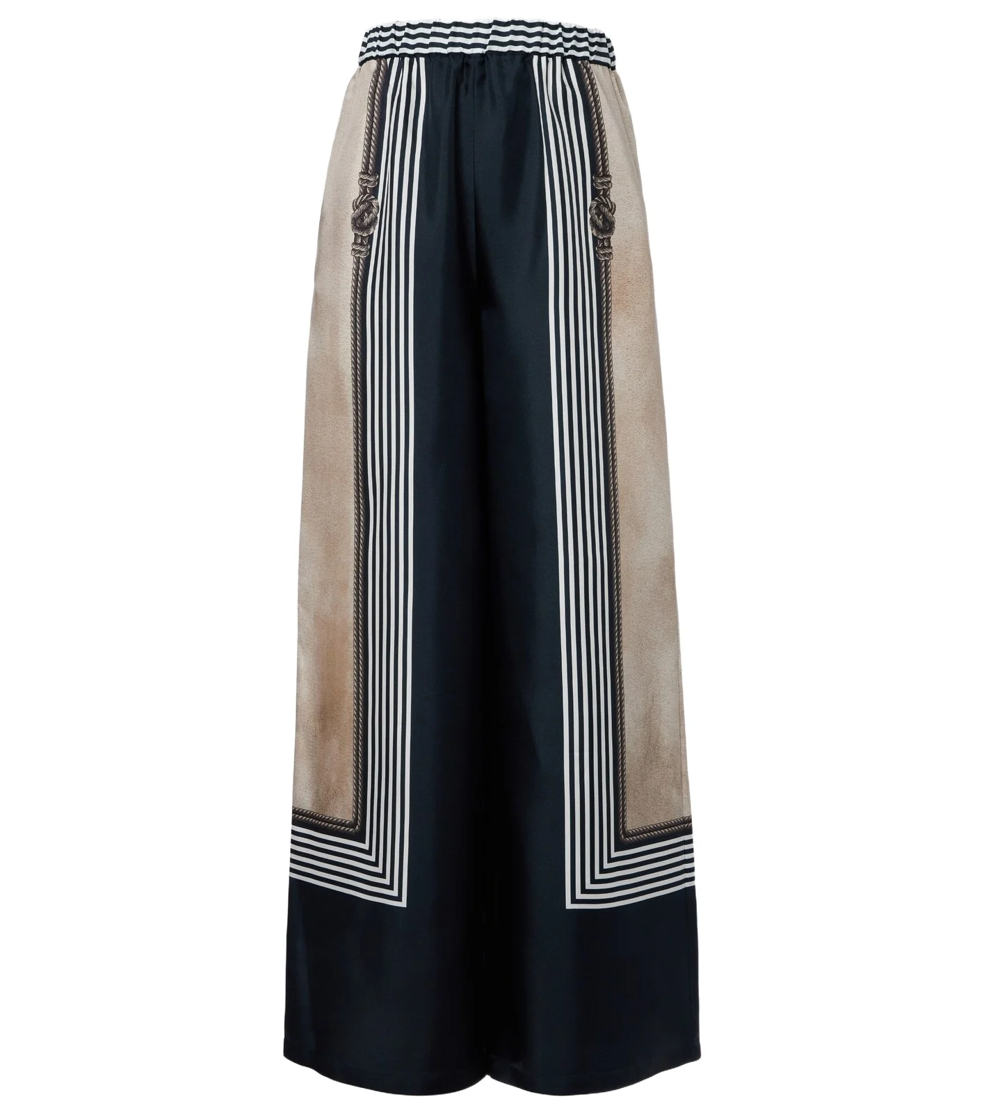 Printed silk twill palazzo pants Printed silk twill palazzo pants