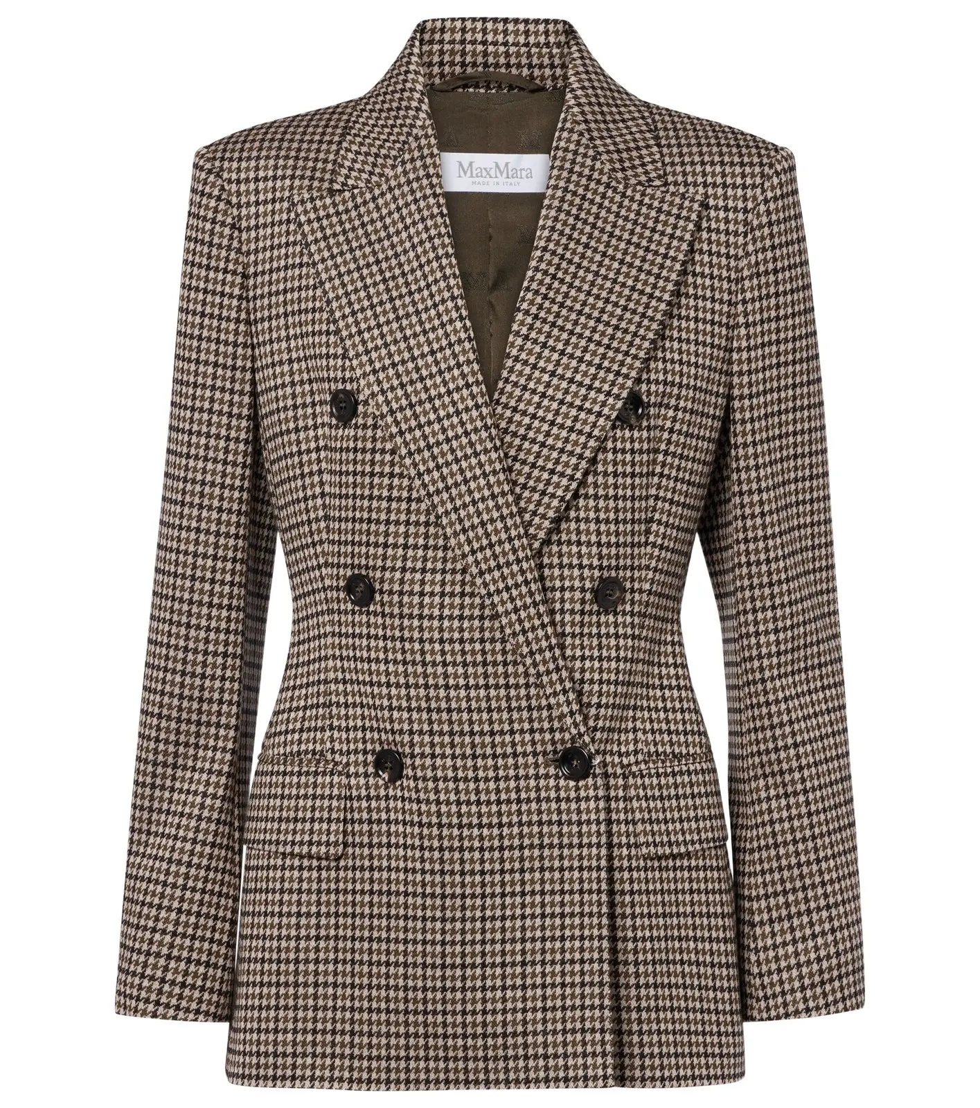 Houndstooth double-breasted blazer Houndstooth double-breasted blazer