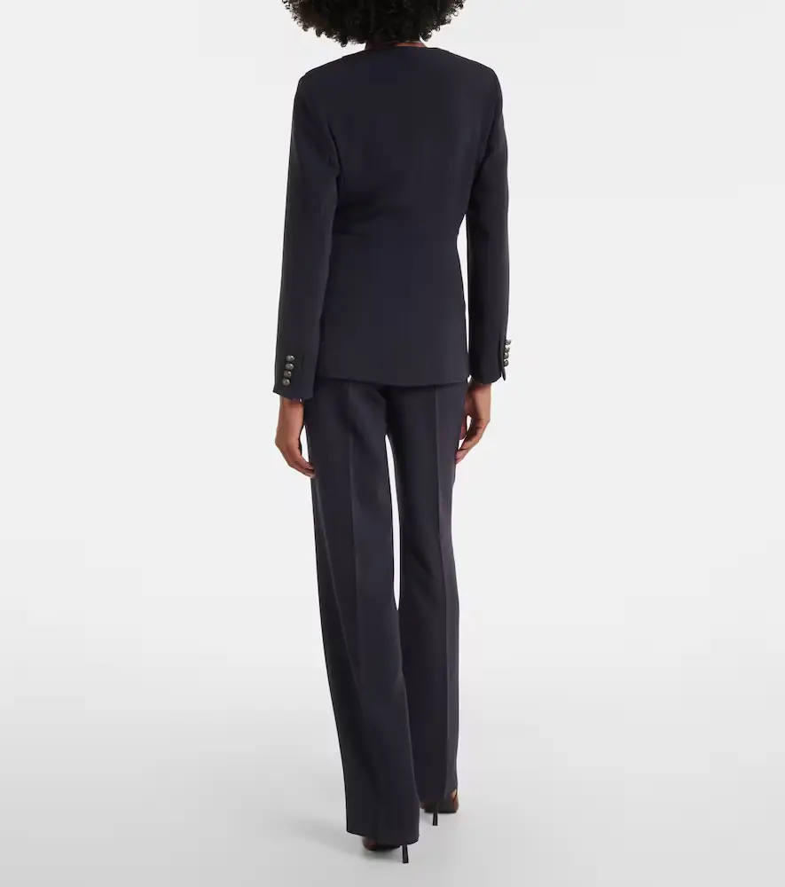 Max Mara Pleated cady straight pants | Thumbnail 4 Max Mara Pleated cady straight pants | Thumbnail 4