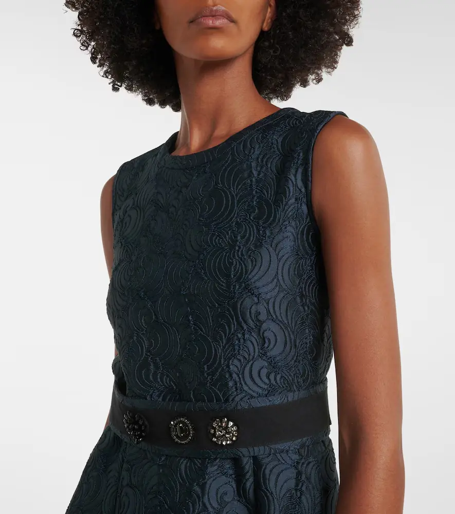 'S Max Mara 'S Max Mara Belted jacquard midi dress | Thumbnail 6 'S Max Mara 'S Max Mara Belted jacquard midi dress | Thumbnail 6