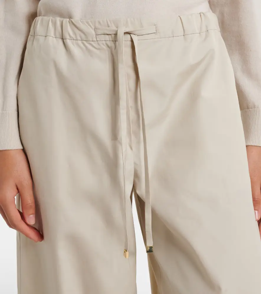 'S Max Mara 'S Max Mara Cotton poplin wide-leg pants | Thumbnail 2 'S Max Mara 'S Max Mara Cotton poplin wide-leg pants | Thumbnail 2