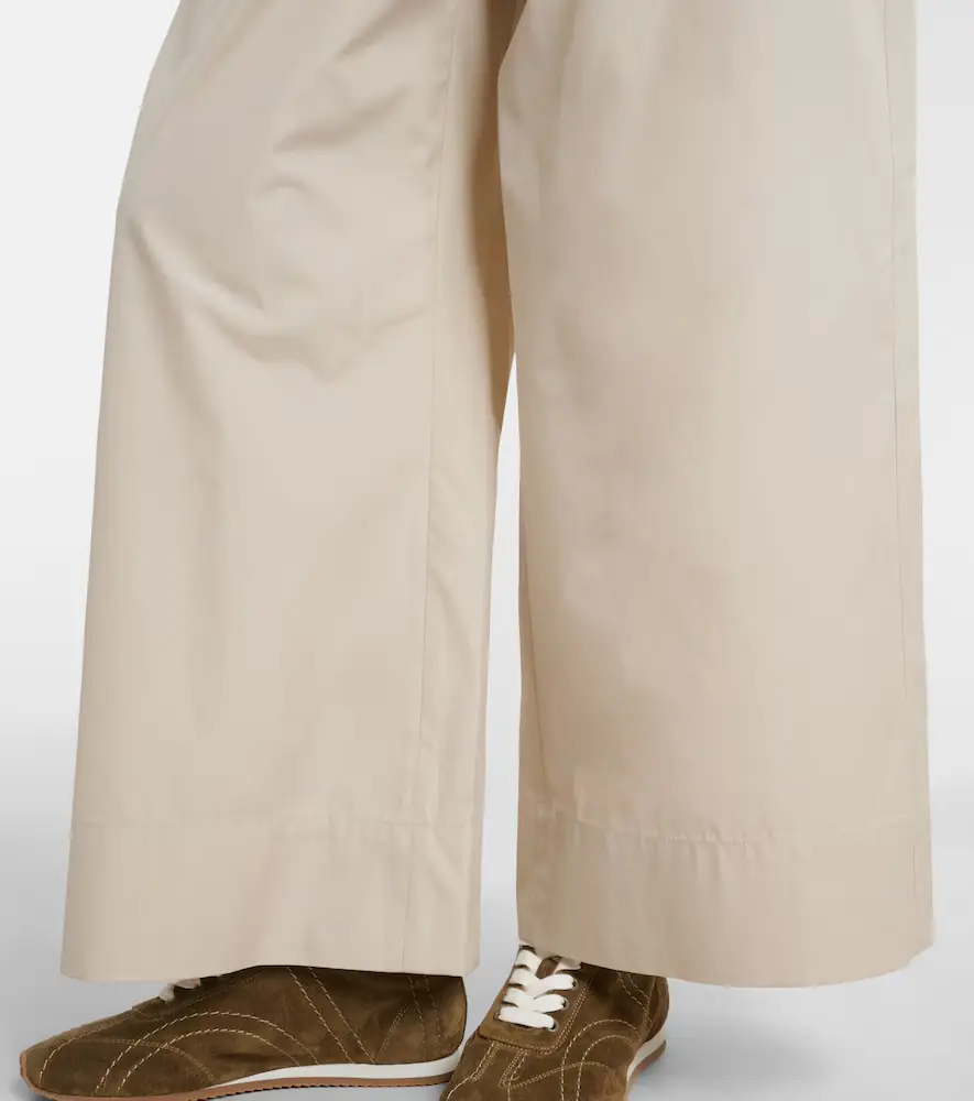 'S Max Mara 'S Max Mara Cotton poplin wide-leg pants | Thumbnail 4 'S Max Mara 'S Max Mara Cotton poplin wide-leg pants | Thumbnail 4
