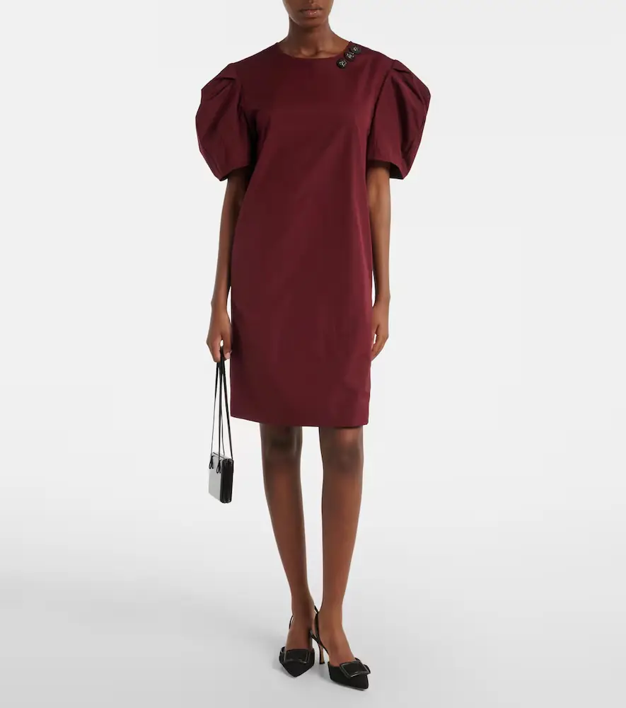 'S Max Mara 'S Max Mara Puff-sleeve cotton poplin minidress | Thumbnail 2 'S Max Mara 'S Max Mara Puff-sleeve cotton poplin minidress | Thumbnail 2