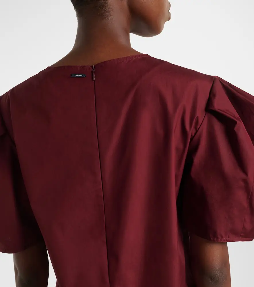 'S Max Mara 'S Max Mara Puff-sleeve cotton poplin minidress | Thumbnail 3 'S Max Mara 'S Max Mara Puff-sleeve cotton poplin minidress | Thumbnail 3