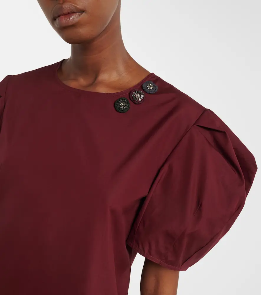 'S Max Mara 'S Max Mara Puff-sleeve cotton poplin minidress | Thumbnail 6 'S Max Mara 'S Max Mara Puff-sleeve cotton poplin minidress | Thumbnail 6