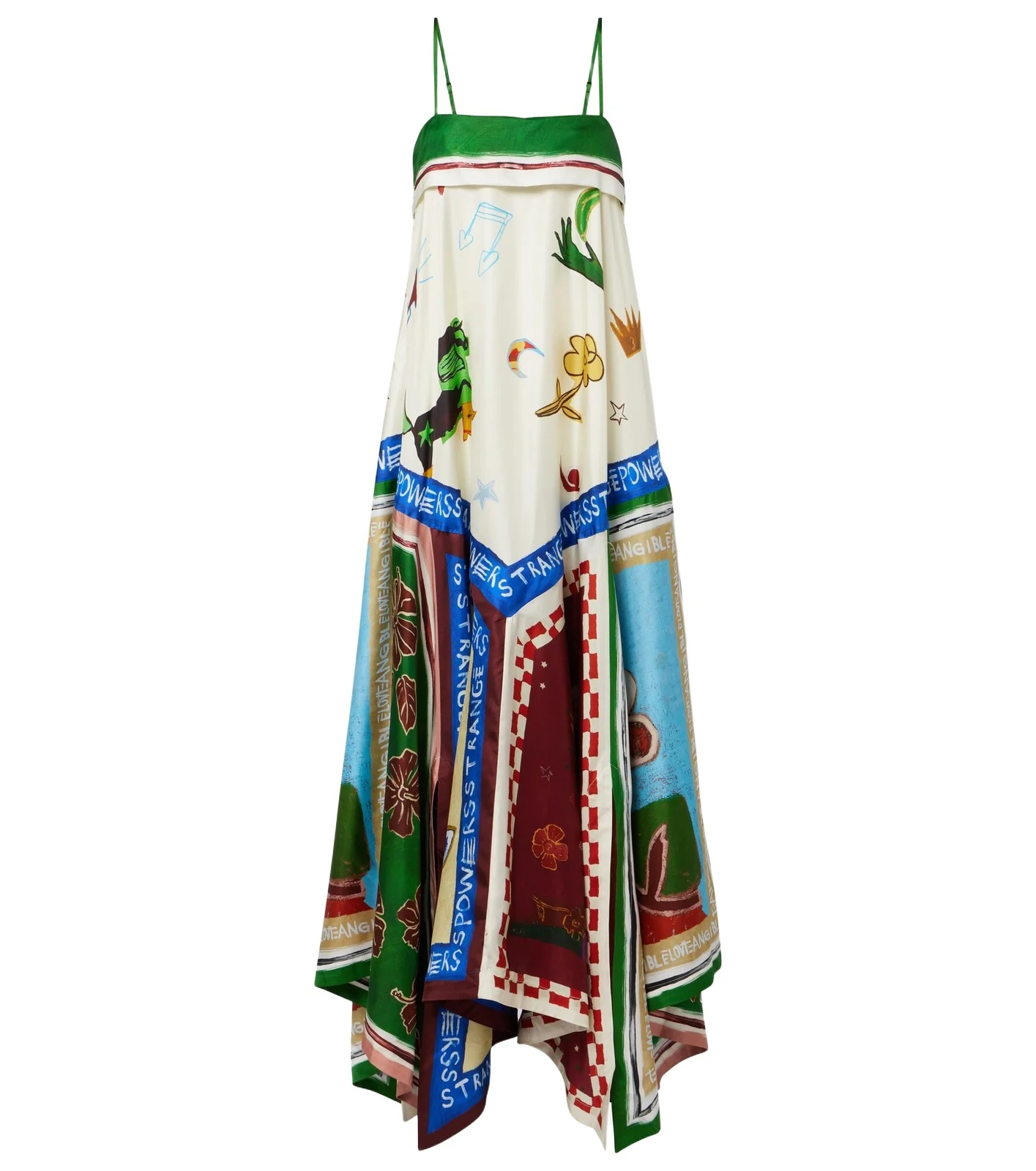 ALÉMAIS Alémais x MLAK Tangible Love printed silk midi dress