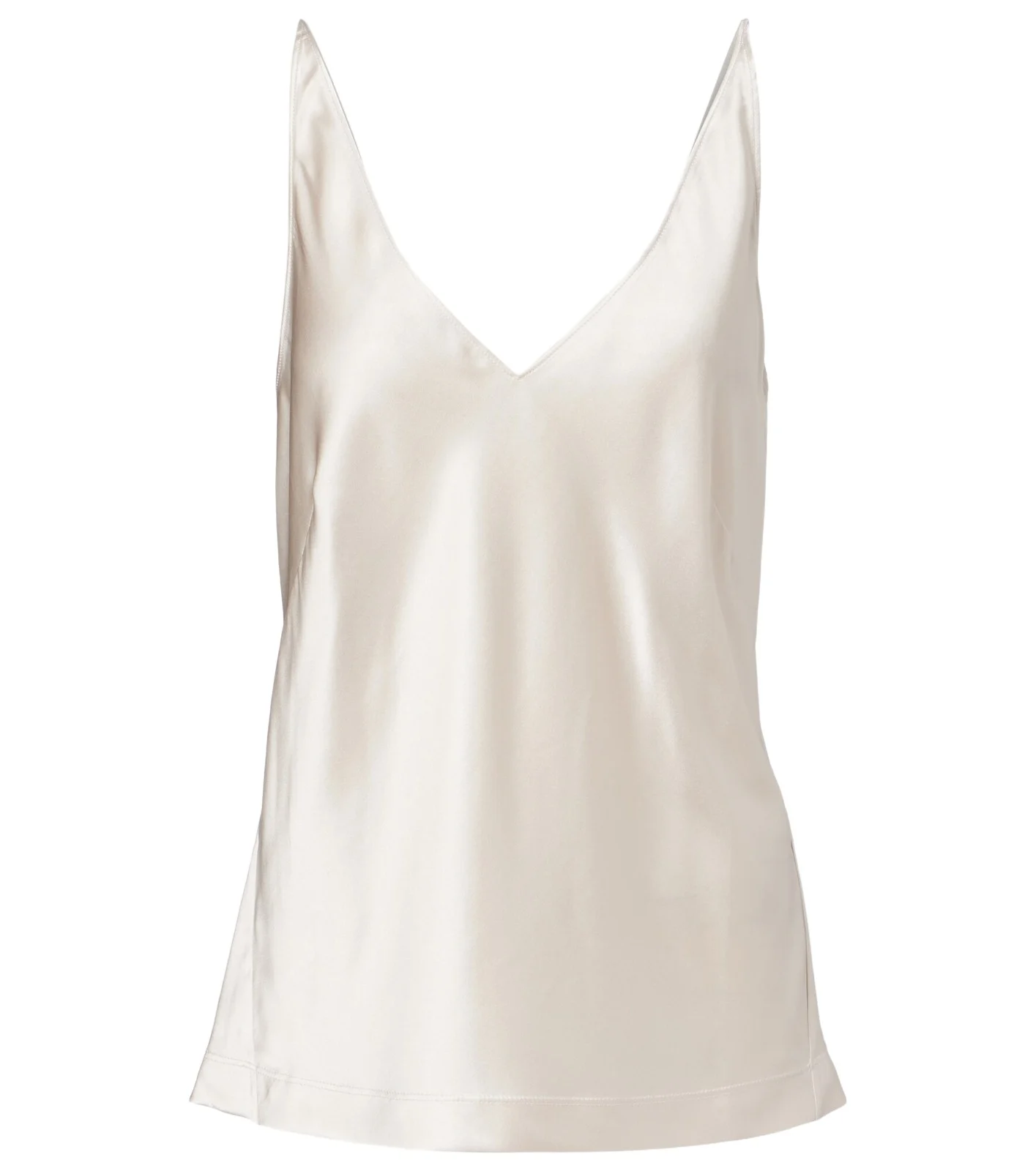 Sense Of Shine silk-blend satin top