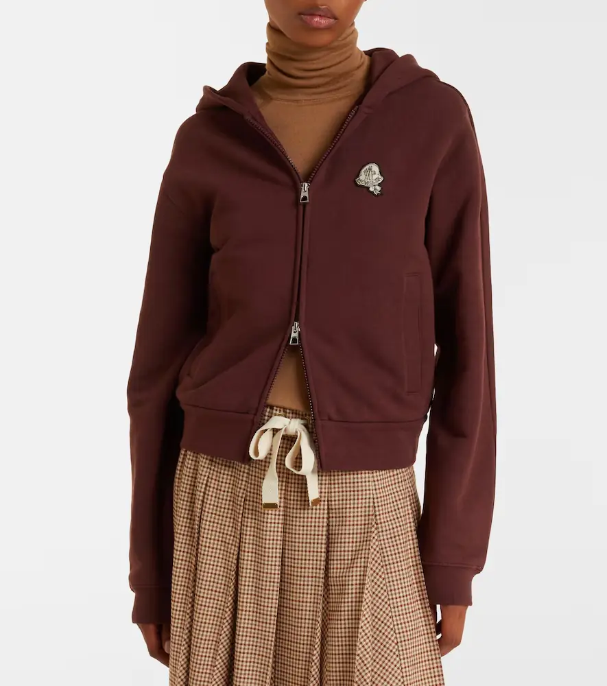 Moncler Cotton zip-up hoodie | Thumbnail 5 Moncler Cotton zip-up hoodie | Thumbnail 5