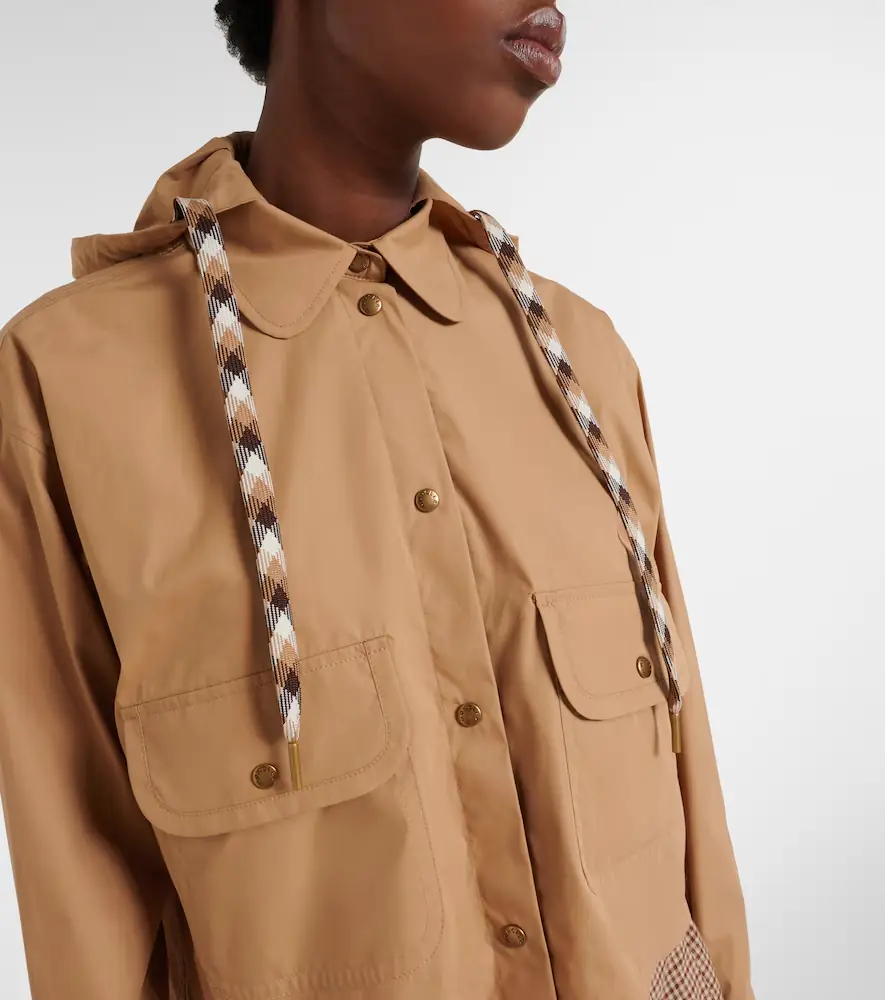 Moncler Hooded cotton-blend jacket | Thumbnail 2