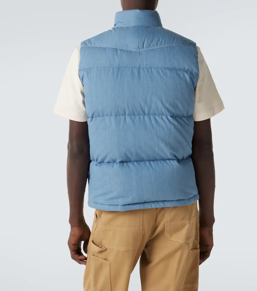 Moncler Ervional denim down vest | Thumbnail 2 Moncler Ervional denim down vest | Thumbnail 2