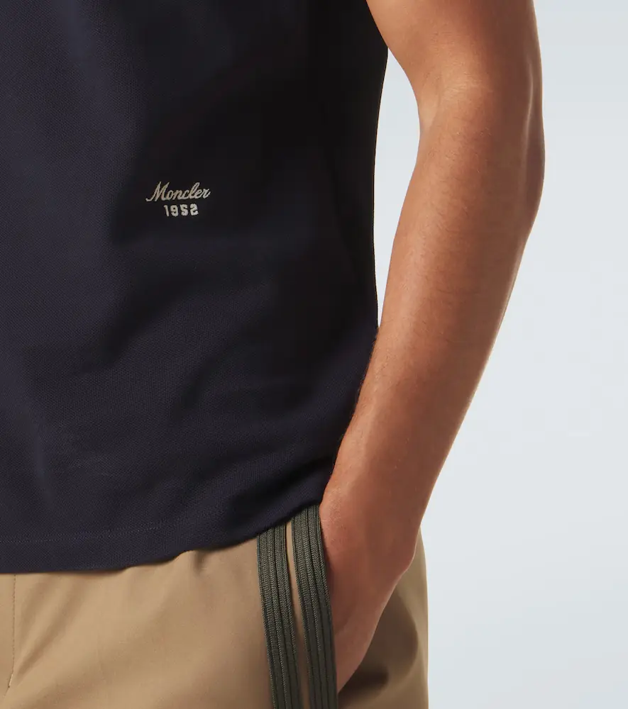 Moncler Cotton piqué polo shirt | Thumbnail 5