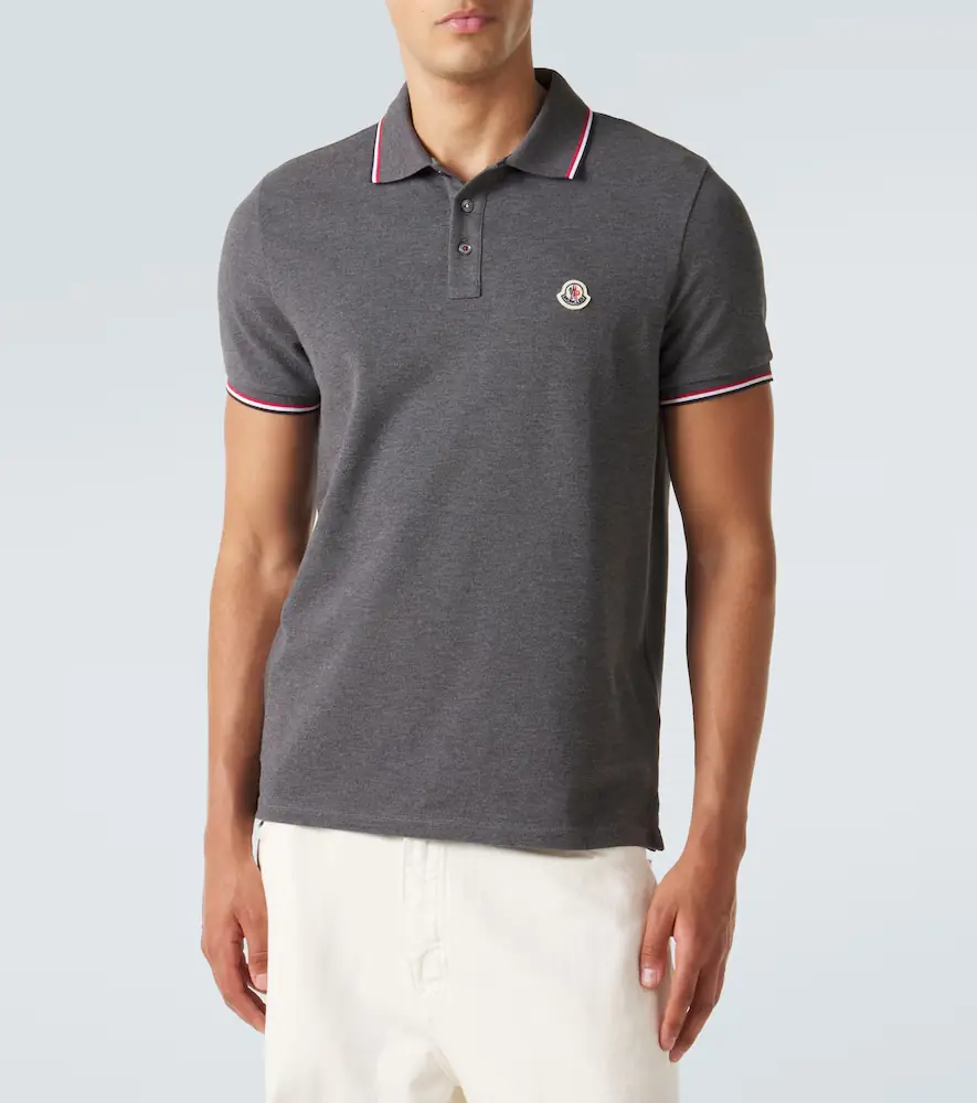 Moncler Logo cotton piqué polo shirt | Thumbnail 2