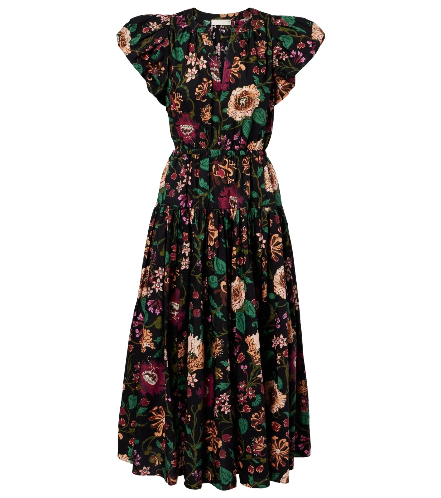 Marin floral cotton poplin midi dress Marin floral cotton poplin midi dress