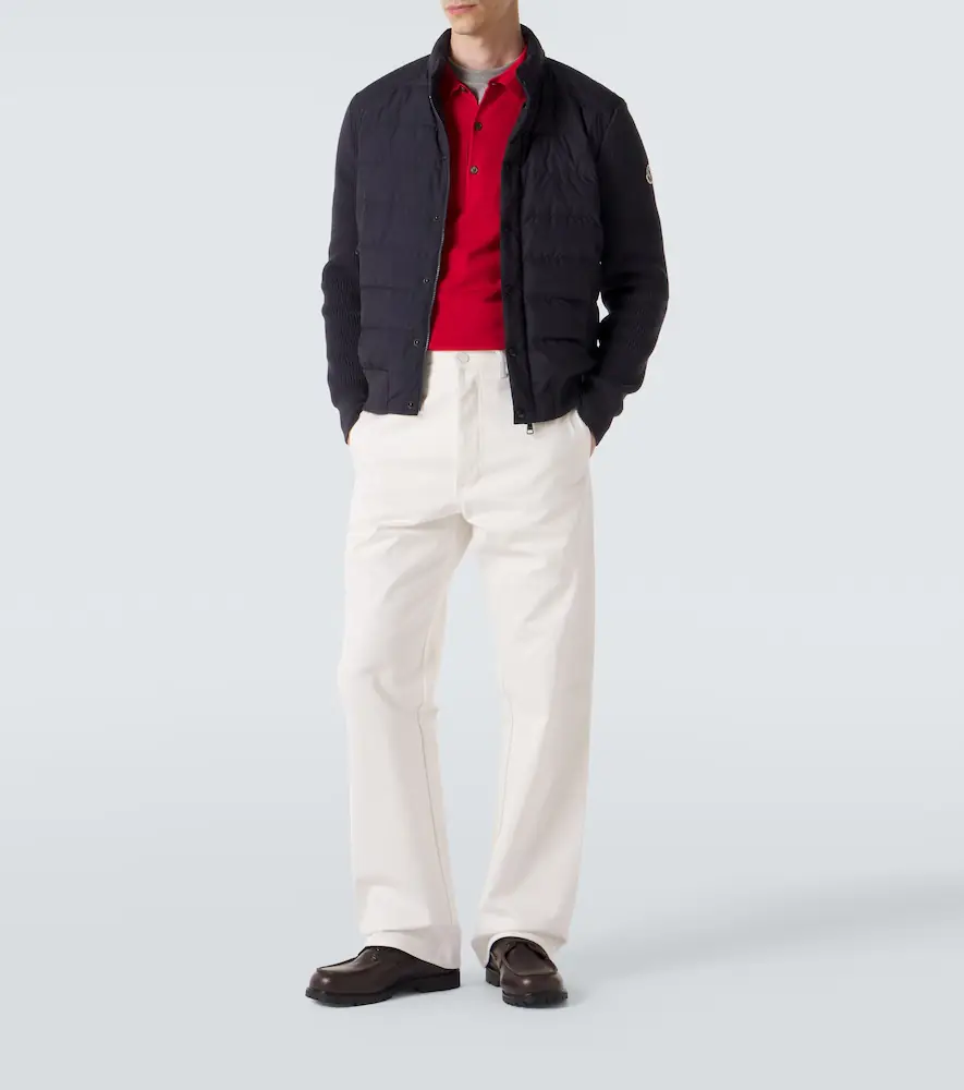 Moncler Down-paneled cotton-blend cardigan | Thumbnail 2