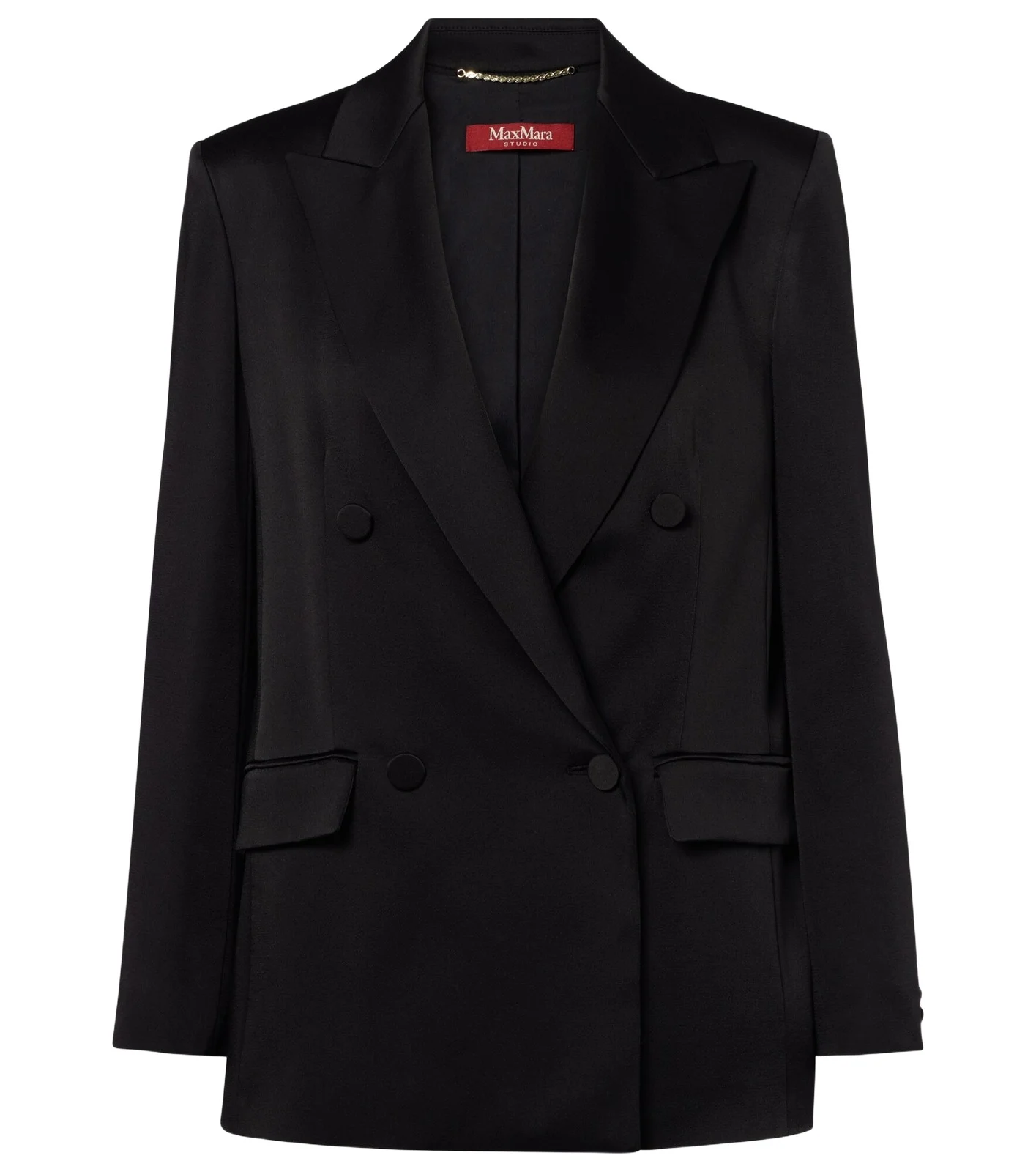 Arca double-breasted satin blazer Arca double-breasted satin blazer