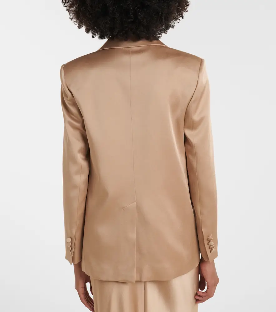 Max Mara Arca double-breasted satin blazer | Thumbnail 2 Max Mara Arca double-breasted satin blazer | Thumbnail 2