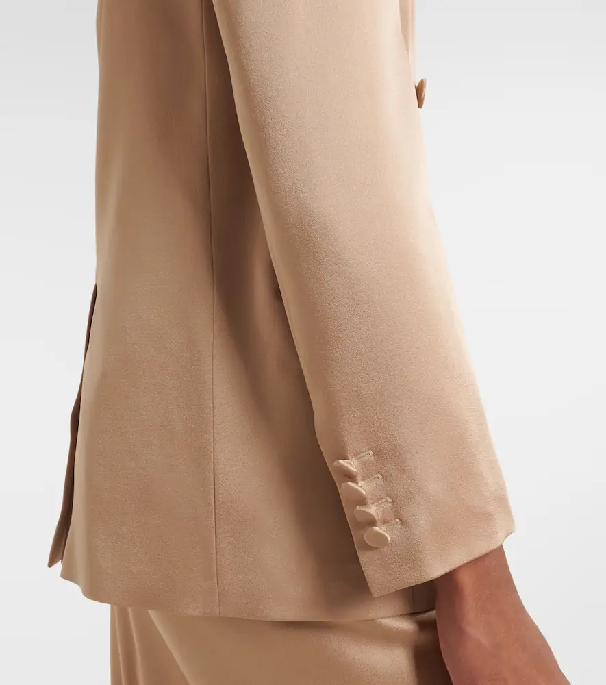 Max Mara Arca double-breasted satin blazer | Thumbnail 5 Max Mara Arca double-breasted satin blazer | Thumbnail 5