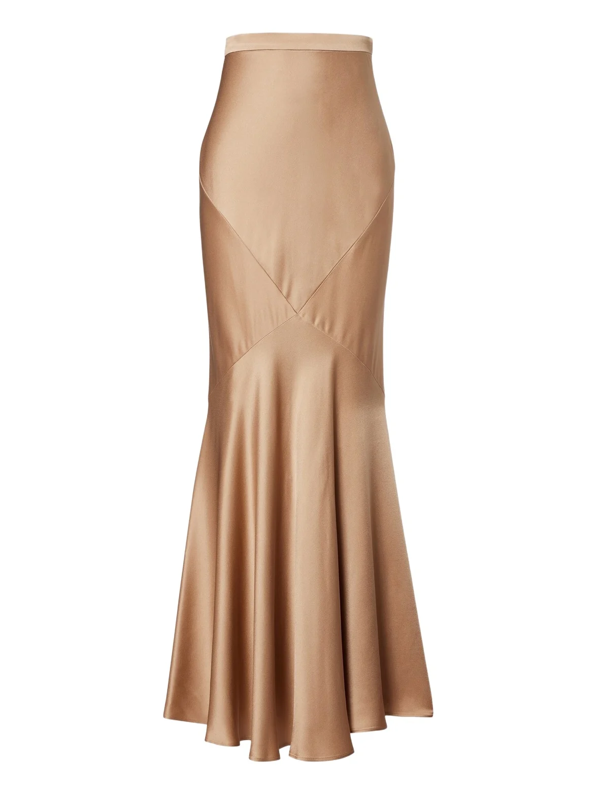 Satin maxi skirt