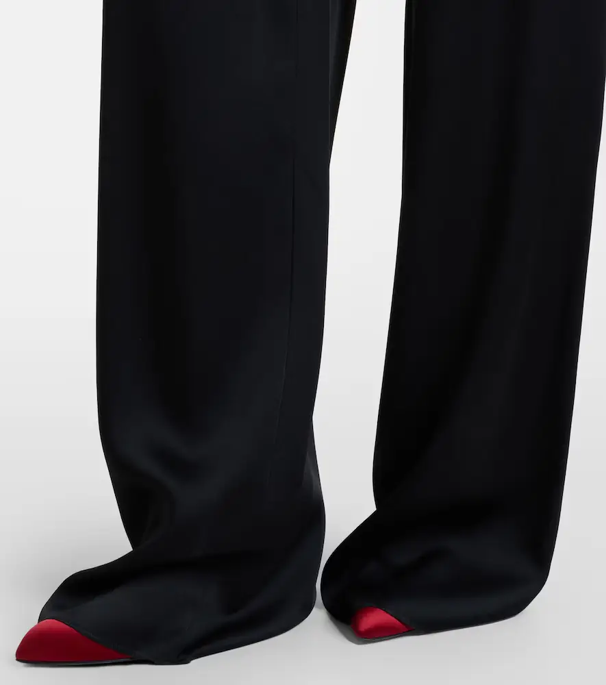 Max Mara Crêpe satin wide-leg pants | Thumbnail 5 Max Mara Crêpe satin wide-leg pants | Thumbnail 5