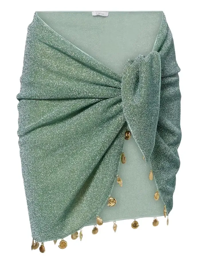 Oséree Lumière embellished beach cover-up Oséree Lumière embellished beach cover-up