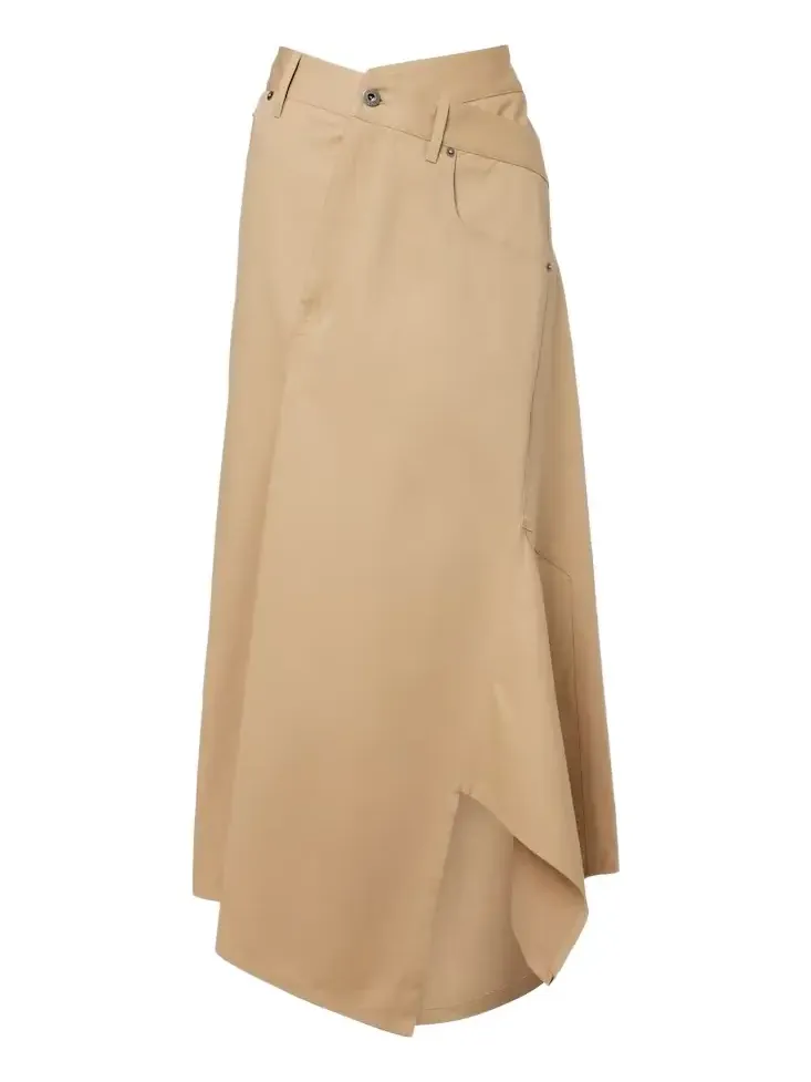 Asymmetric cotton midi skirt Asymmetric cotton midi skirt
