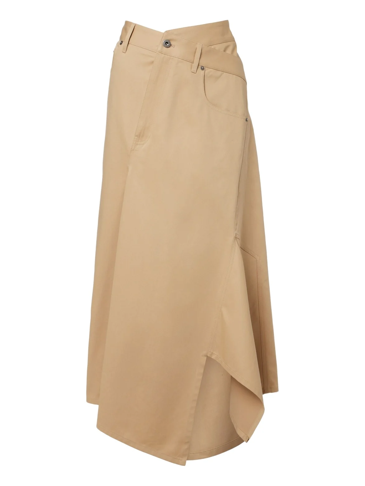 Asymmetric cotton midi skirt Asymmetric cotton midi skirt