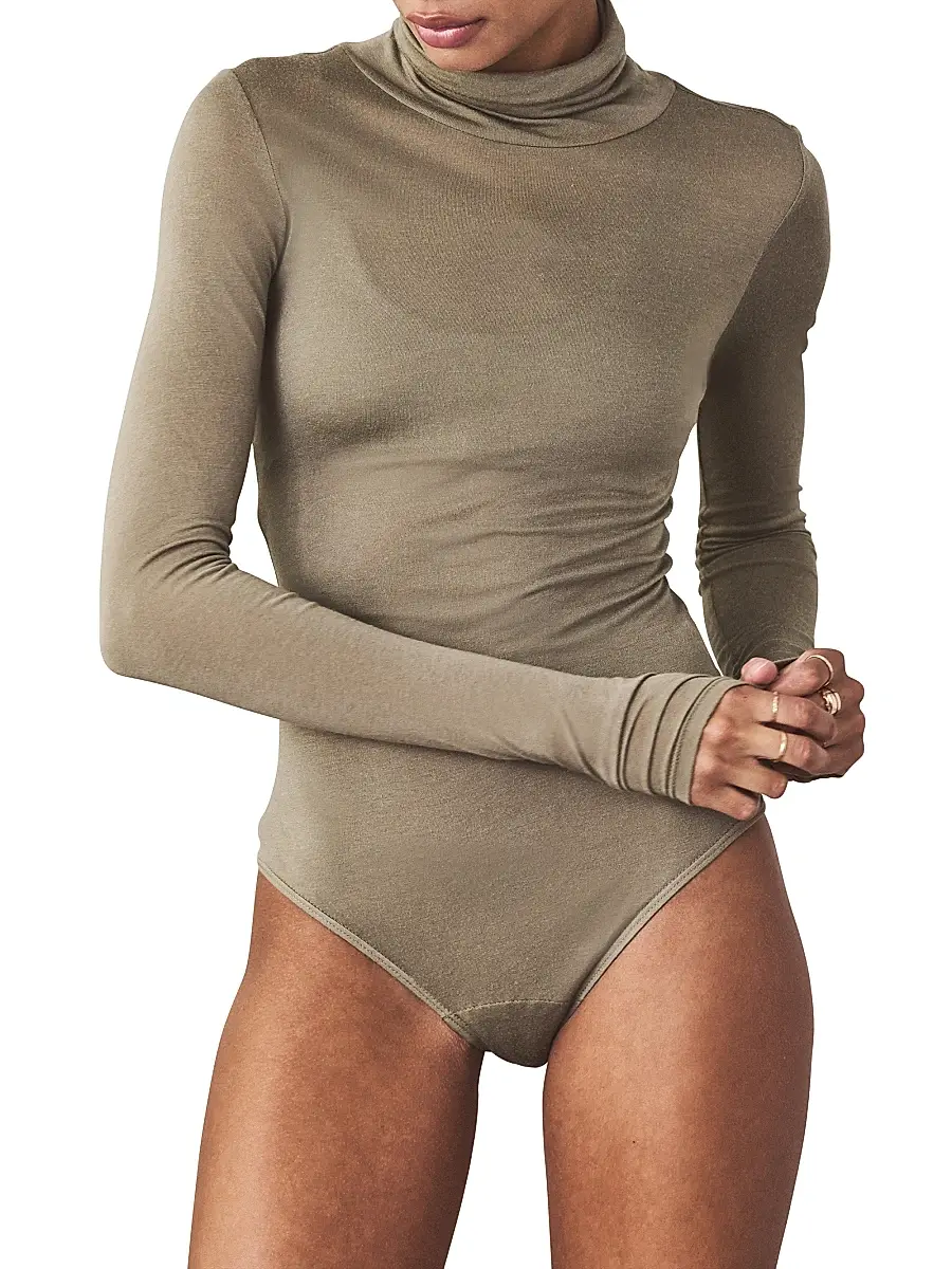 Artemis Diciero Women's Marina Long-Sleeve Sheer Bodysuit | Thumbnail 3 Artemis Diciero Women's Marina Long-Sleeve Sheer Bodysuit | Thumbnail 3