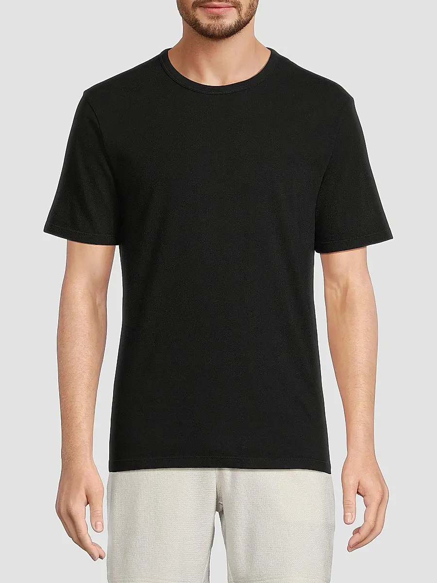 Vince Men's Garment-Dyed Crewneck T-Shirt | Thumbnail 3