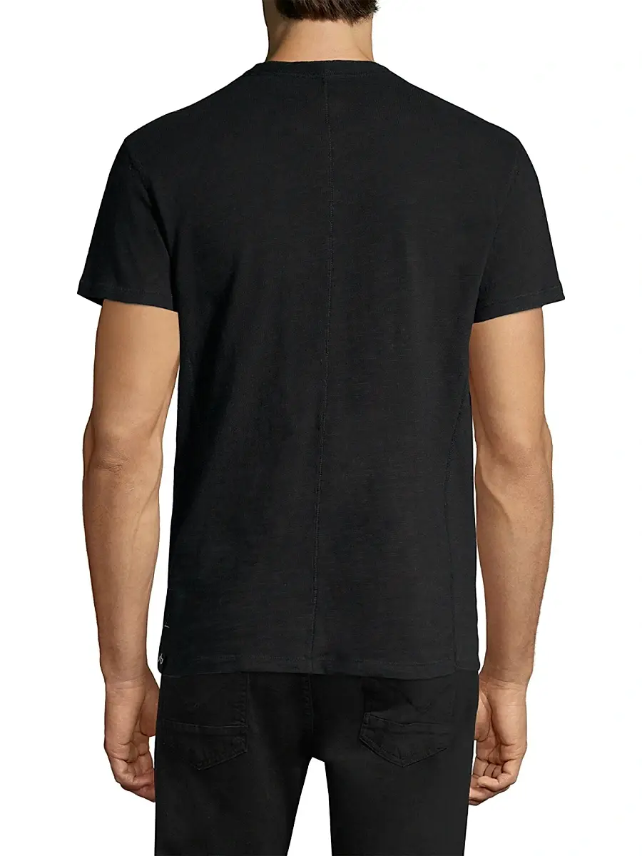 rag & bone Men's Modern Slim-fit Short Sleeve Henley T-Shirt | Thumbnail 3 rag & bone Men's Modern Slim-fit Short Sleeve Henley T-Shirt | Thumbnail 3