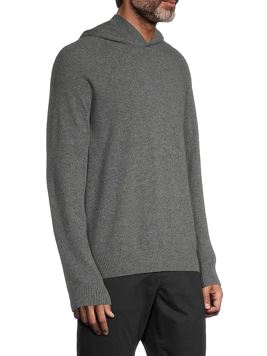 Vince Men's Wool & Cashmere Hooded Sweater | Thumbnail 4 Vince Men's Wool & Cashmere Hooded Sweater | Thumbnail 4