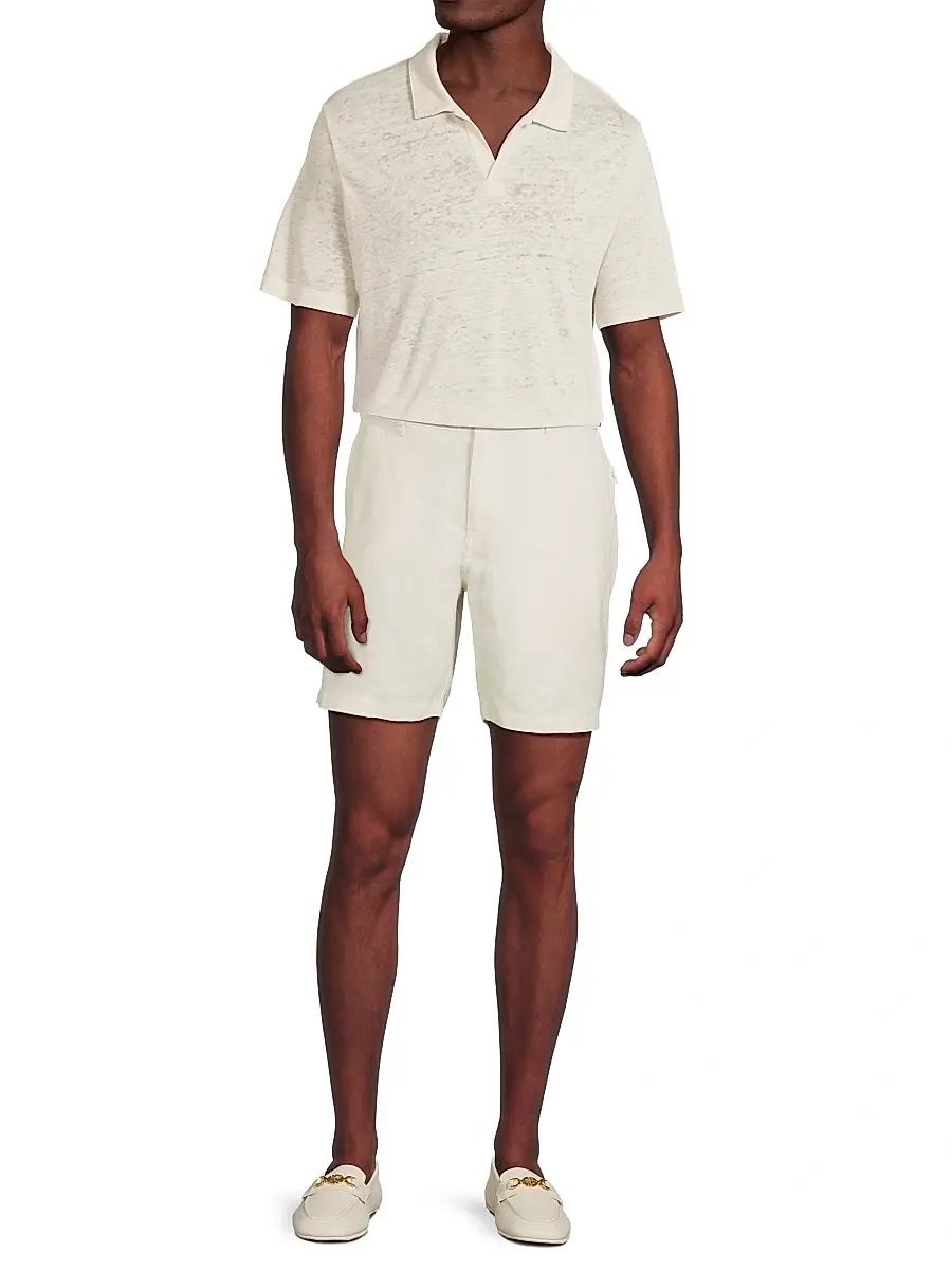 Onia Men's Shaun Linen Polo Shirt | Thumbnail 2 Onia Men's Shaun Linen Polo Shirt | Thumbnail 2