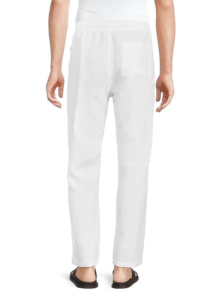 Onia Men's Linen-Blend Drawstring Pants | Thumbnail 5 Onia Men's Linen-Blend Drawstring Pants | Thumbnail 5