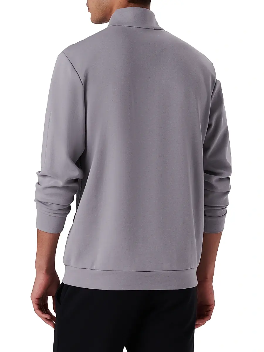 Bugatchi Men's Quarter-Zip Knit Jacket | Thumbnail 5 Bugatchi Men's Quarter-Zip Knit Jacket | Thumbnail 5