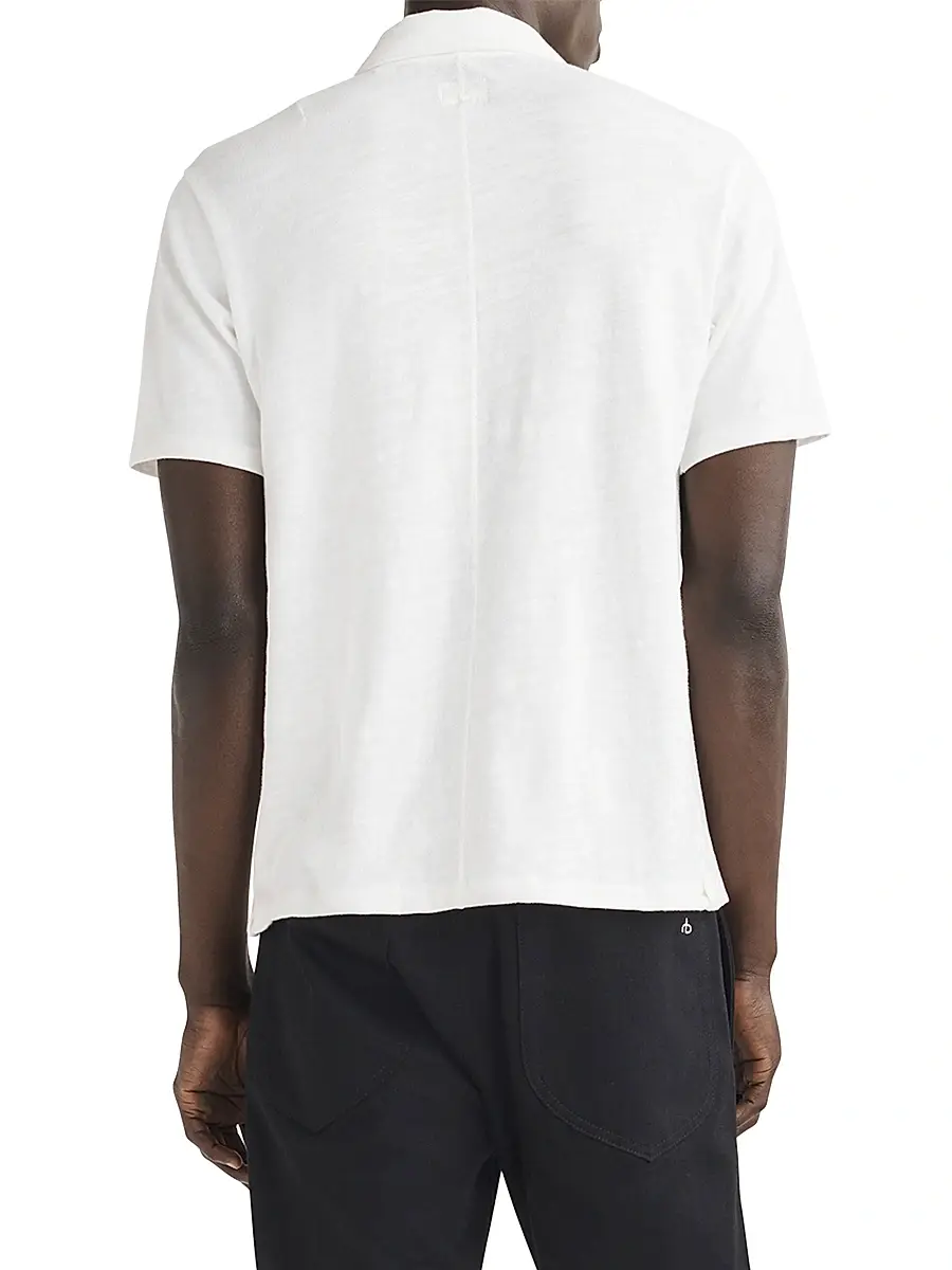 rag & bone Men's Classic Flame Polo Shirt | Thumbnail 5 rag & bone Men's Classic Flame Polo Shirt | Thumbnail 5