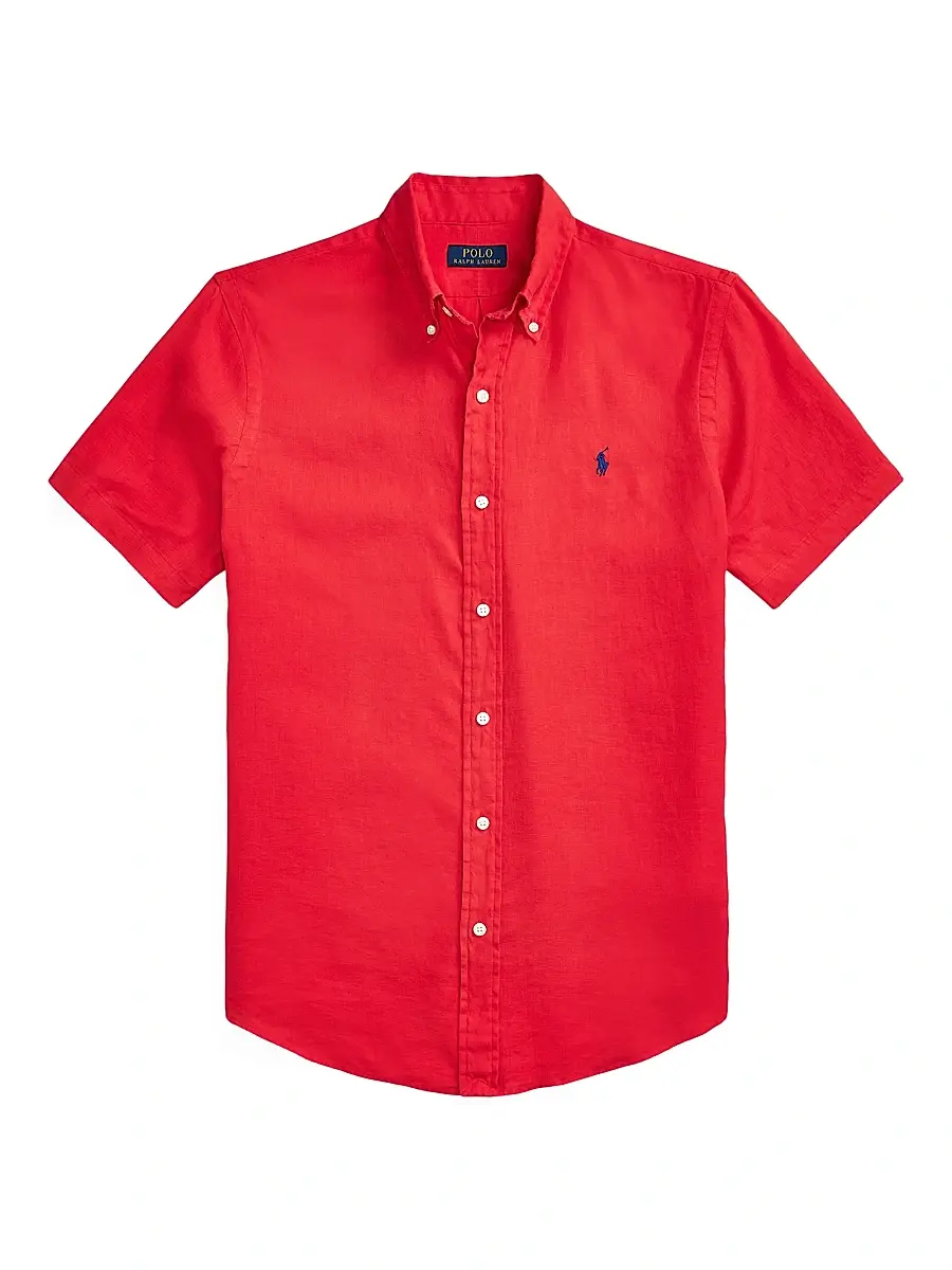Polo Ralph Lauren Men's Classic-Fit Short-Sleeve Linen Shirt