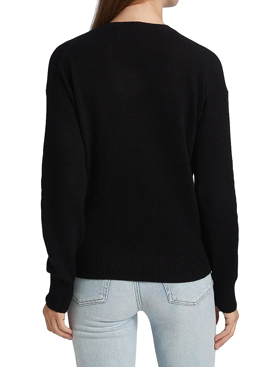 Theory Women's Easy V-Neck Cashmere Sweater | Thumbnail 5