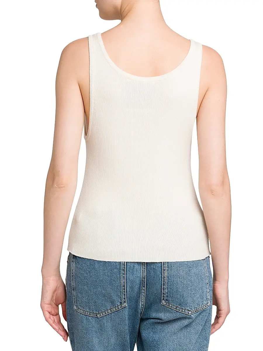 MOSCHINO Women's Ultrafine Wool-Silk Tank | Thumbnail 5 MOSCHINO Women's Ultrafine Wool-Silk Tank | Thumbnail 5